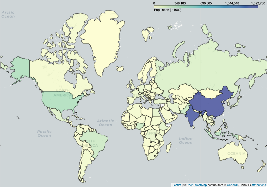 World population map